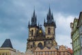 Facade of the Church of Mother of God before TÃÂ½n Tyn Church in Old Town Square StaromÃâºstskÃÂ© nÃÂ¡mÃâºstÃÂ­ in Prague, Czech Royalty Free Stock Photo